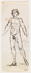 Homme nu debout